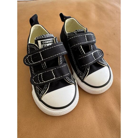 Converse Chuck Taylor All Star Easy-On Canvas NWOT double strap / black /size 5c - Picture 1 of 5